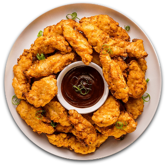 Plate Of Chicken Nuggets