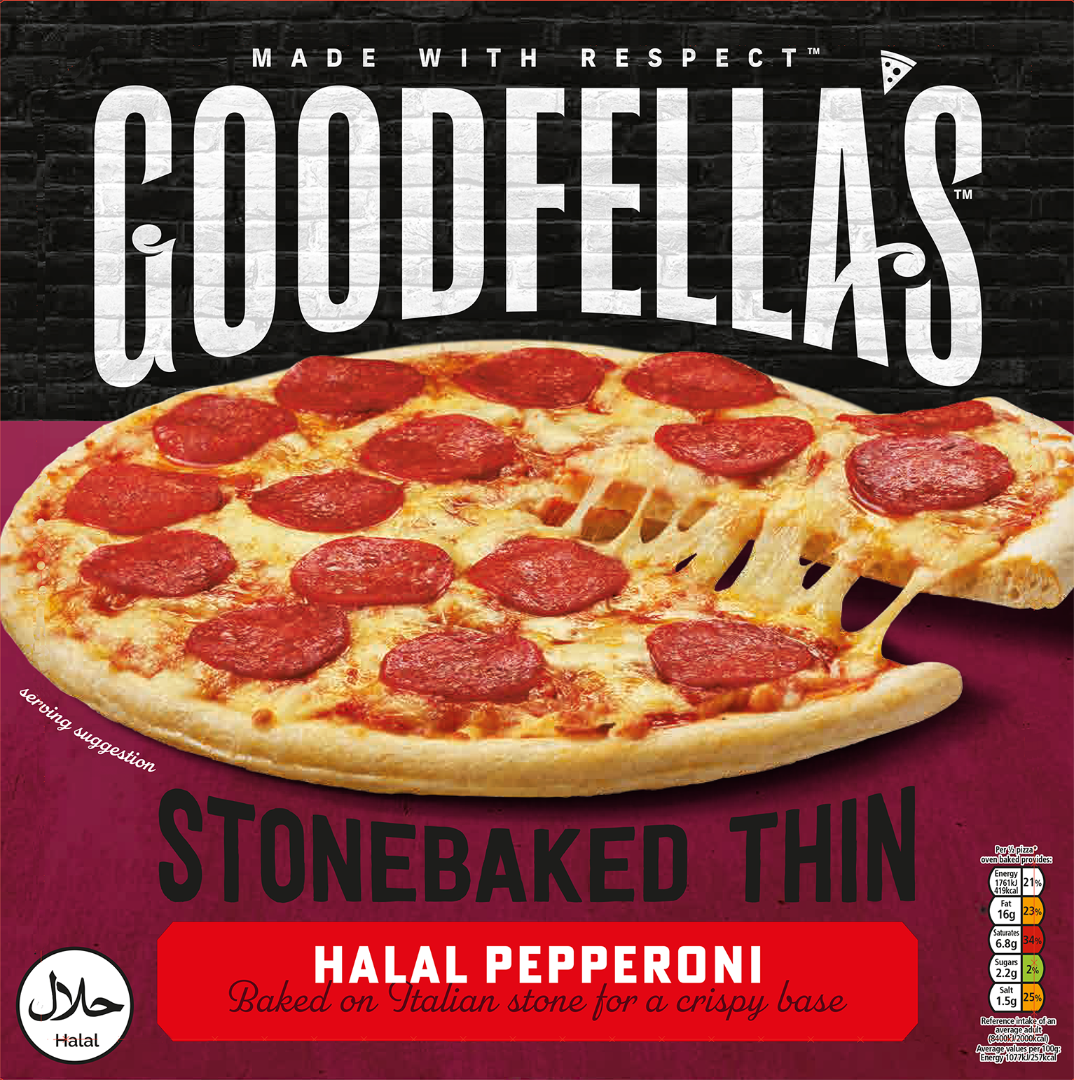 goodfellas halal pepperoni pizza